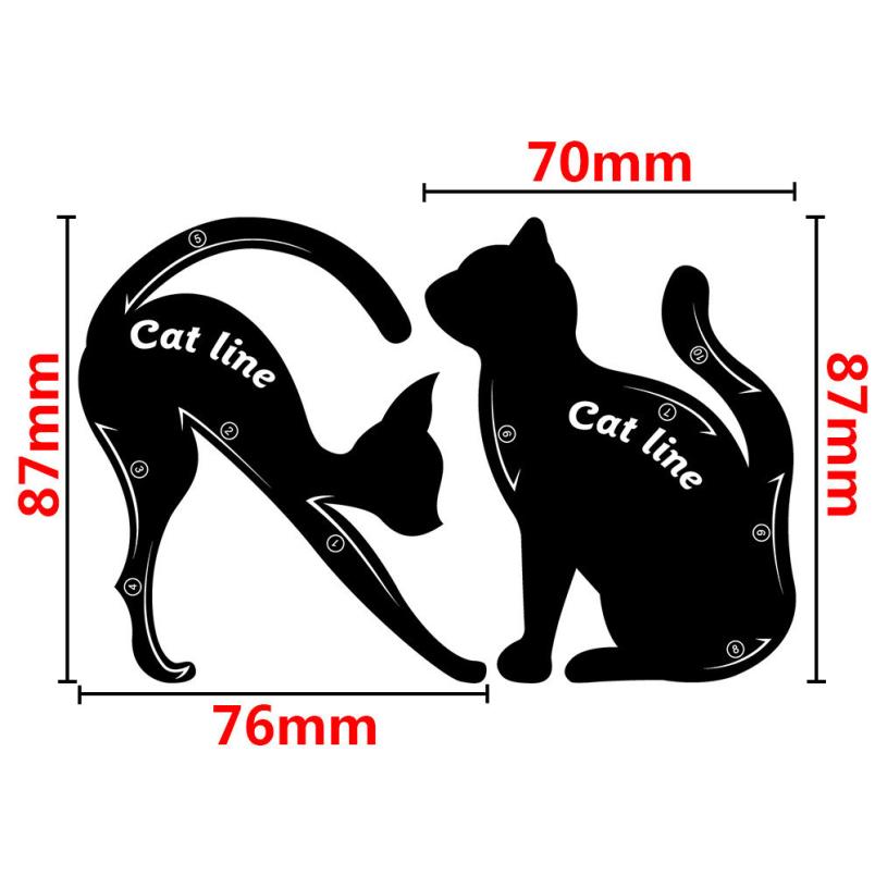 Eyeliner Stencil 2PCS Cat Design