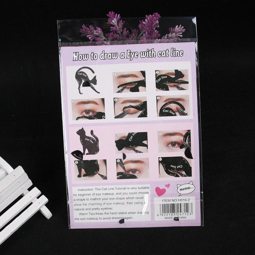 Eyeliner Stencil 2PCS Cat Design