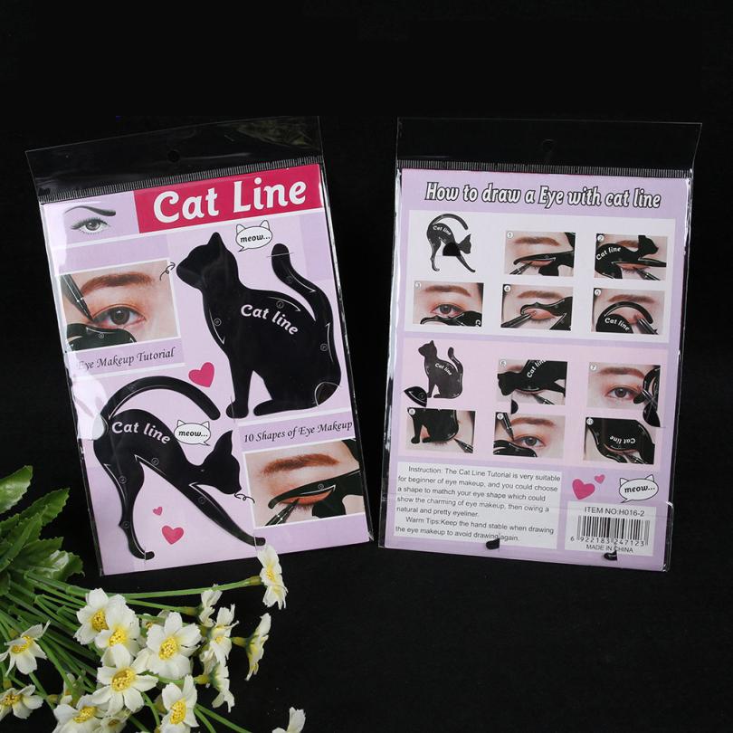 Eyeliner Stencil 2PCS Cat Design