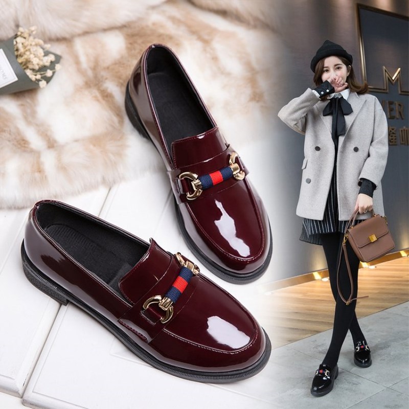 Leather Loafers Women Casual Shoes