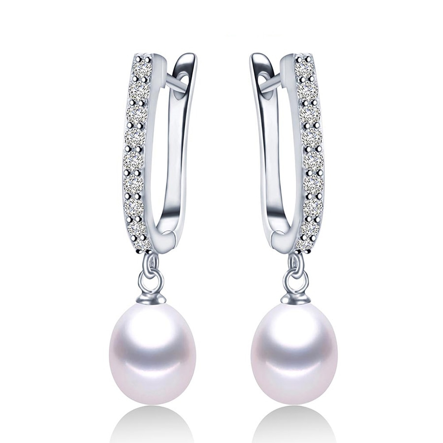 Pearl Earrings From Natural Freshwater