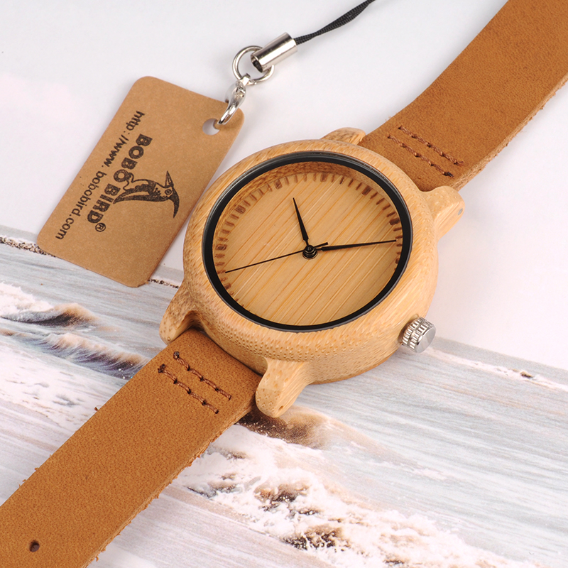 Woodwatch Leather Band Couple Accessory