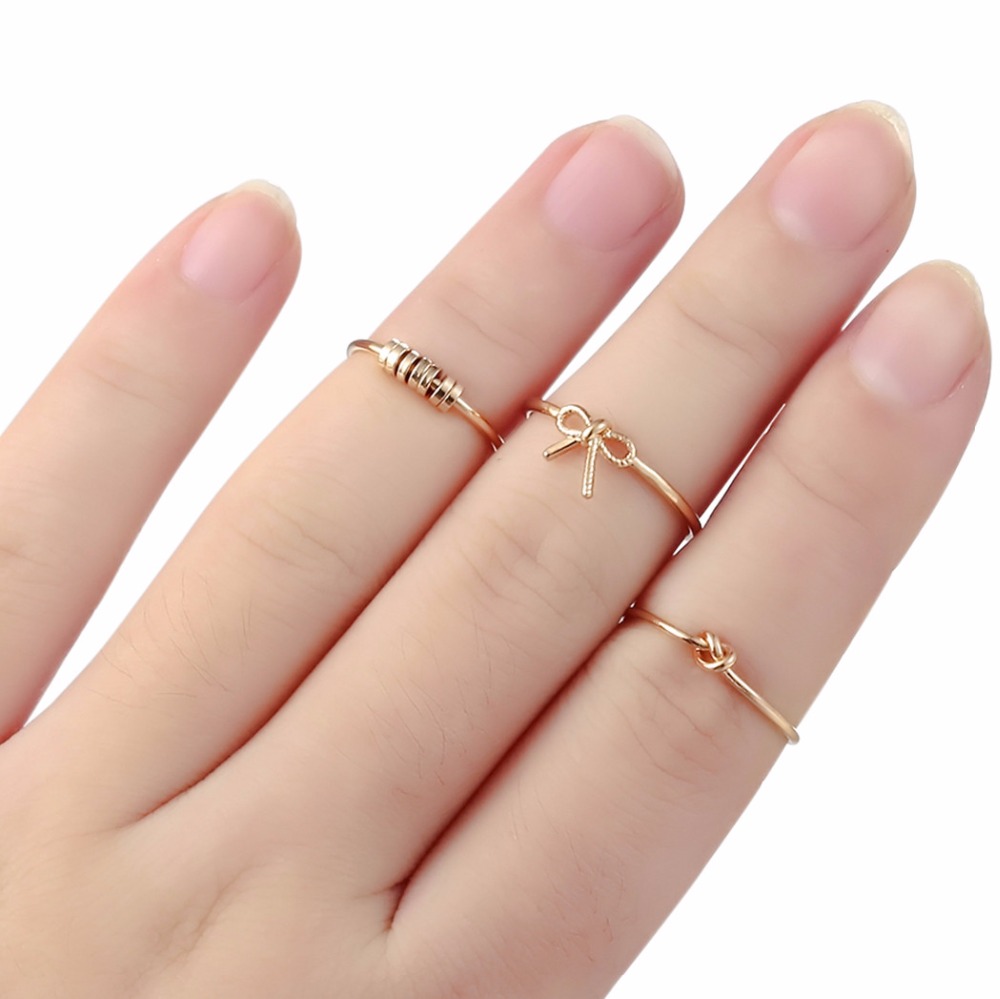 Dainty Rings Minimalist Women Jewelry