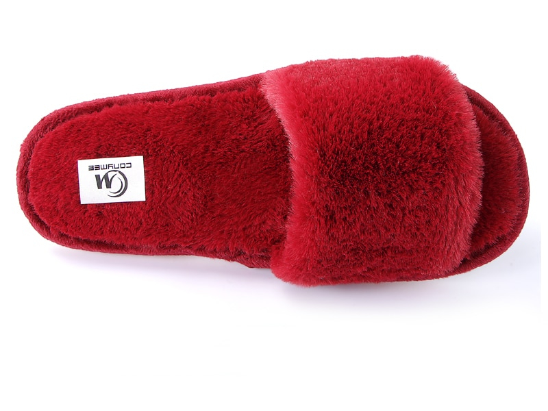 Indoor Slippers Warm Fur Slides