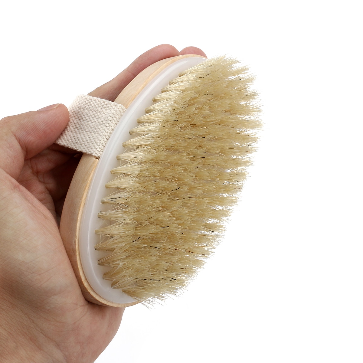 Dry Body Brush Wooden Bath Scrub