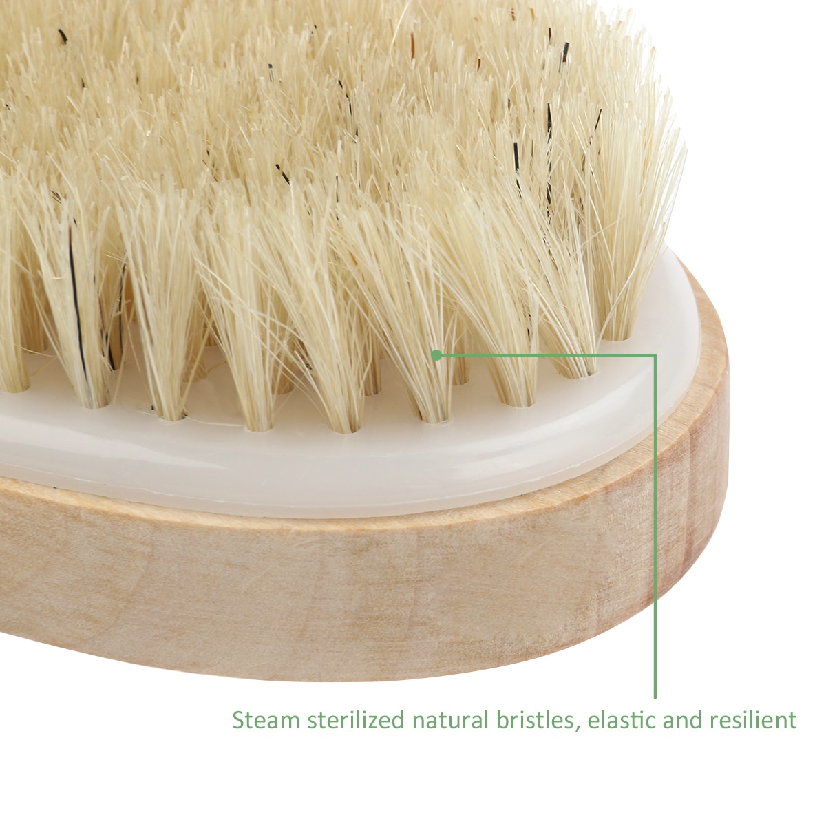 Dry Body Brush Wooden Bath Scrub