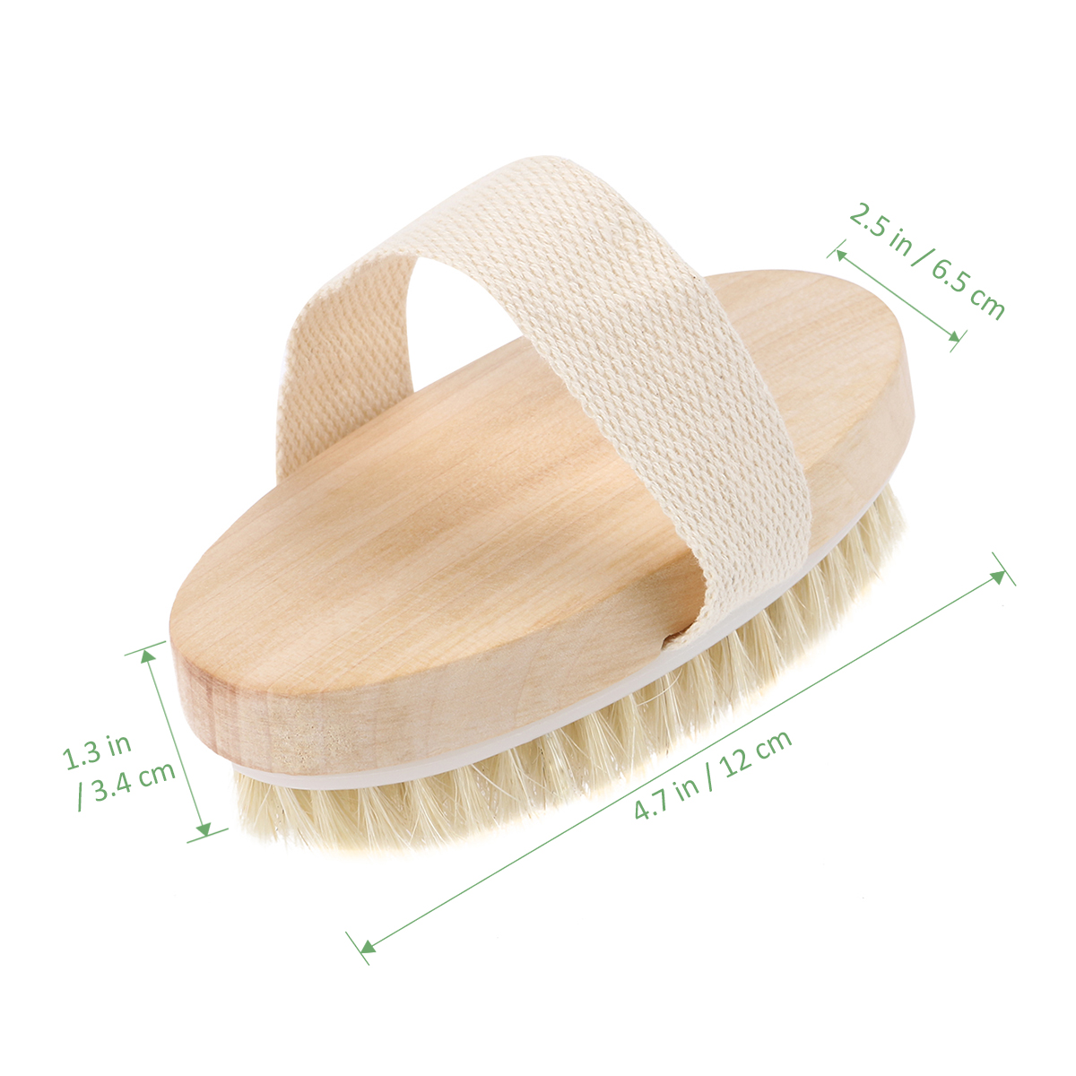 Dry Body Brush Wooden Bath Scrub