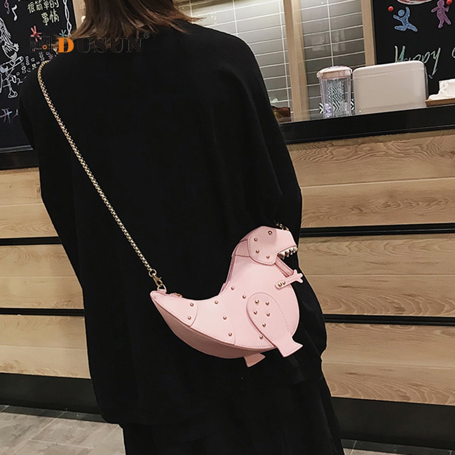 Girls Sling Bag Dinosaur Shape Bag