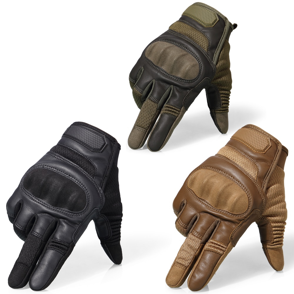 Full Finger Leather Driving Gloves