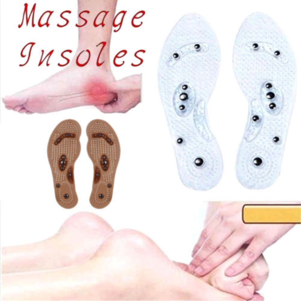 Eight Grain Magnetic Acupressure Feet Insole Massage