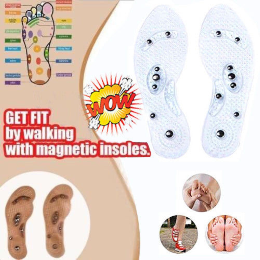 Eight Grain Magnetic Acupressure Feet Insole Massage