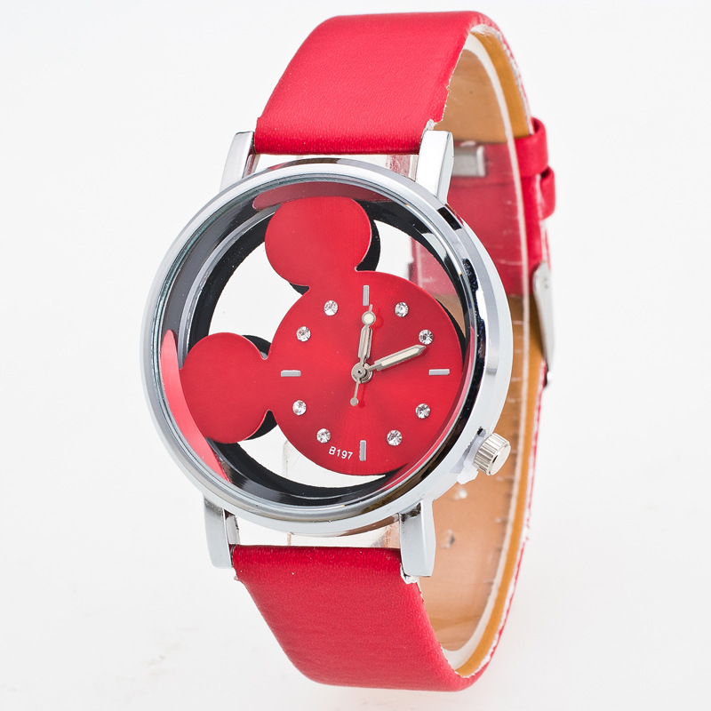 Ladies’ Leather Mickey Mouse Watch