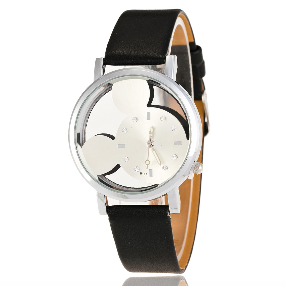 Ladies’ Leather Mickey Mouse Watch