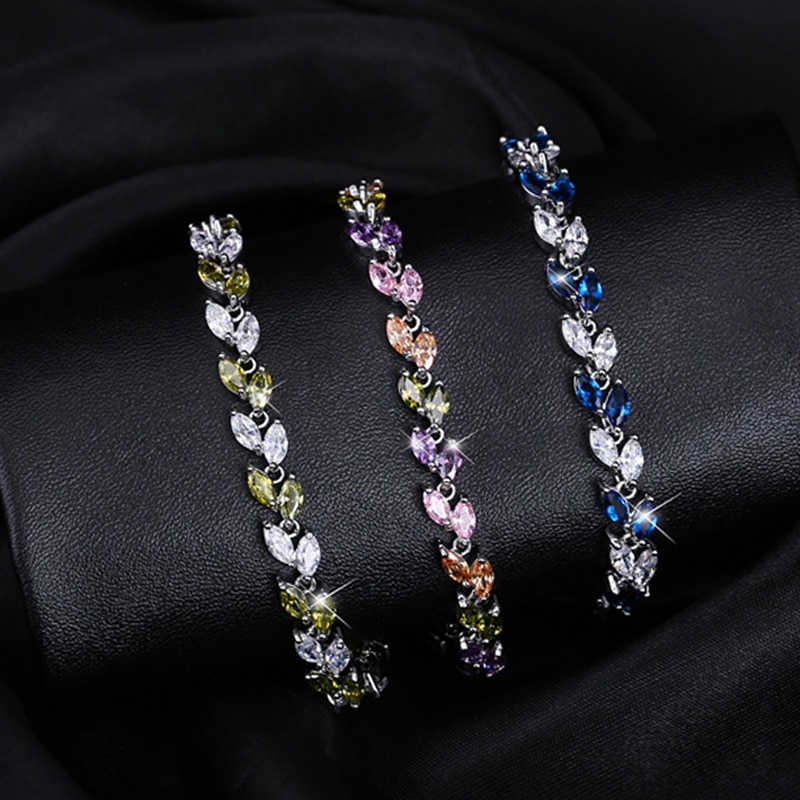 Cubic Zirconia Crystal Bracelets