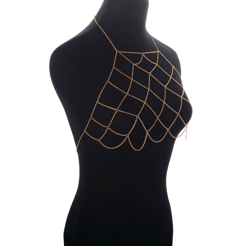 Body Chain Crisscross Necklace