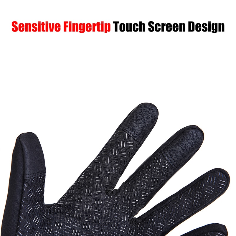 Winter Cycling Gloves Touchscreen Tips