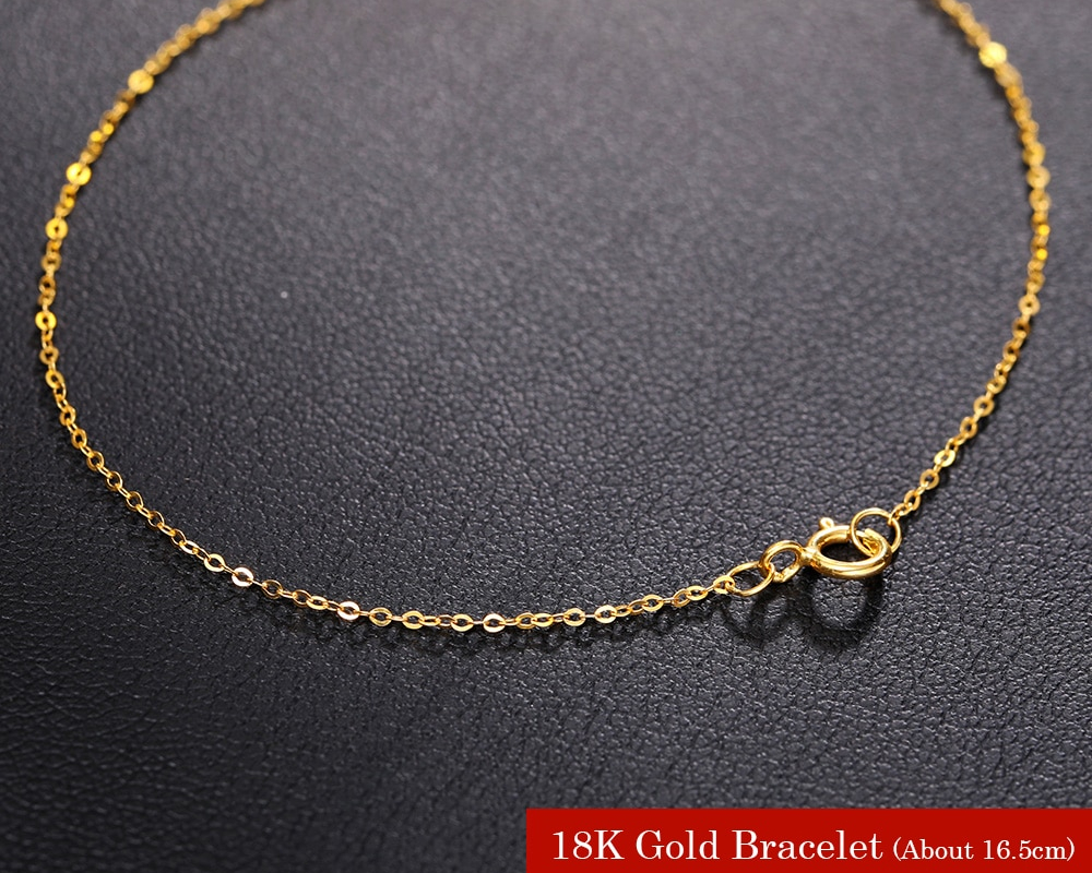 18k Pure Simple Gold Bracelet Designs