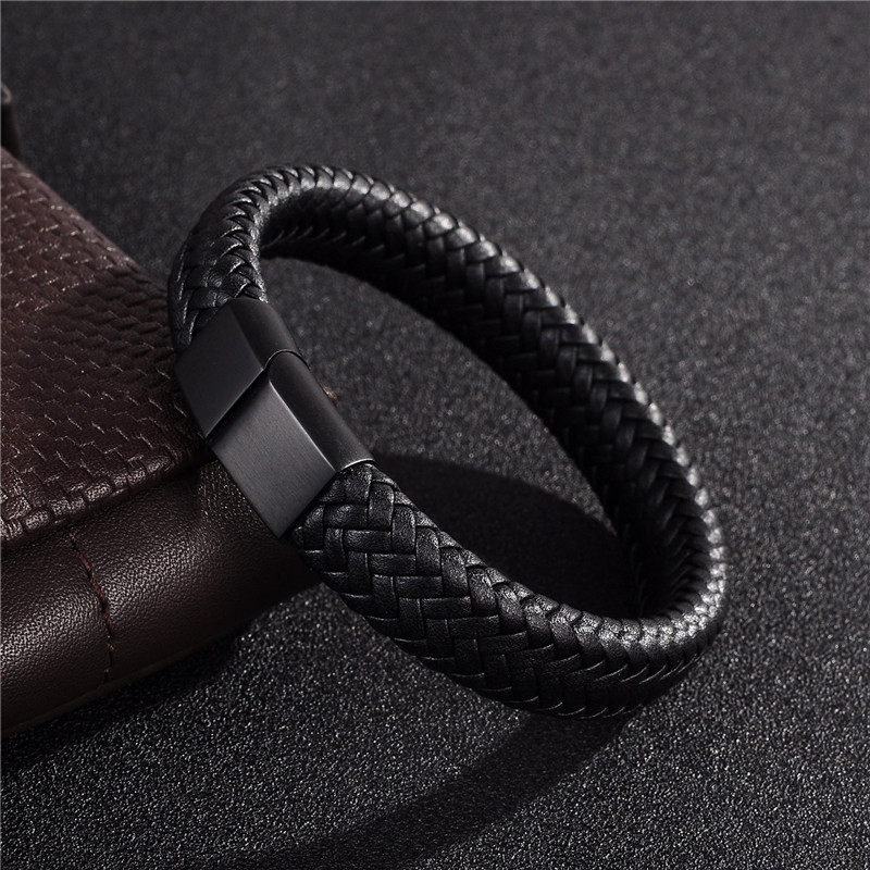 Magnetic Clasp Leather Bracelets