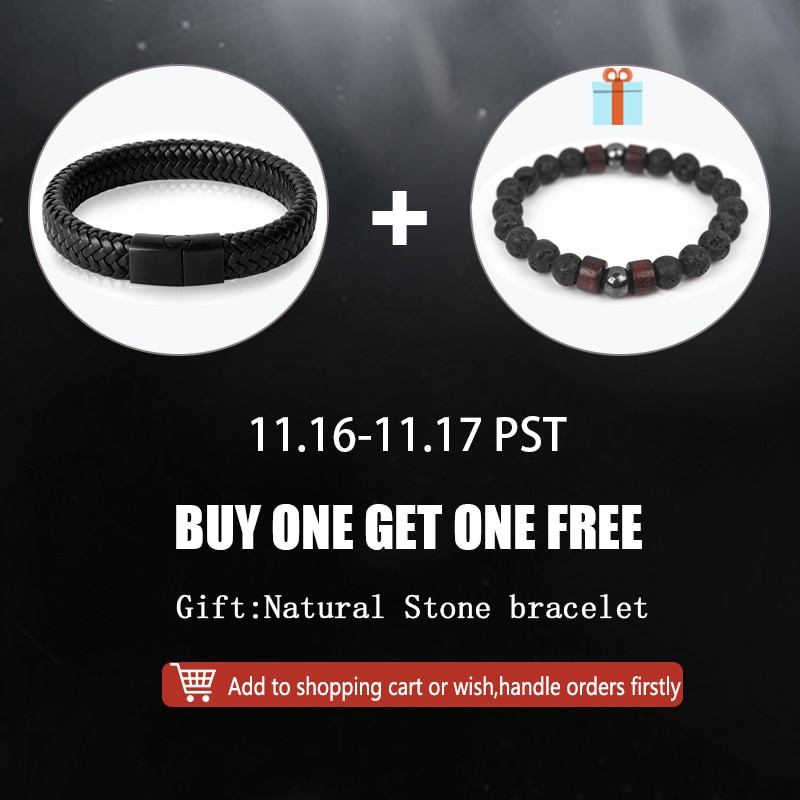 Magnetic Clasp Leather Bracelets