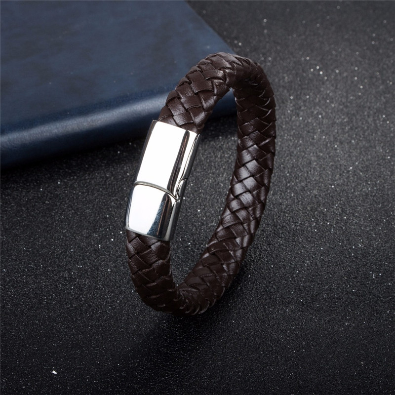 Magnetic Clasp Leather Bracelets