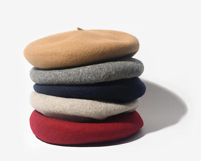 Cashmere Wool Beret Hat