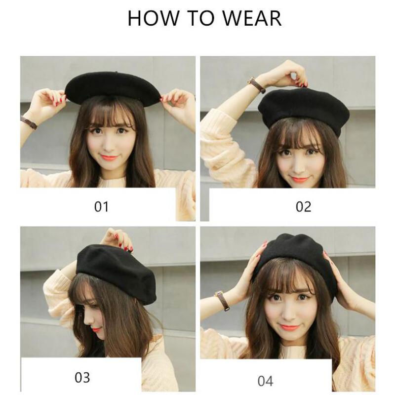 Cashmere Wool Beret Hat