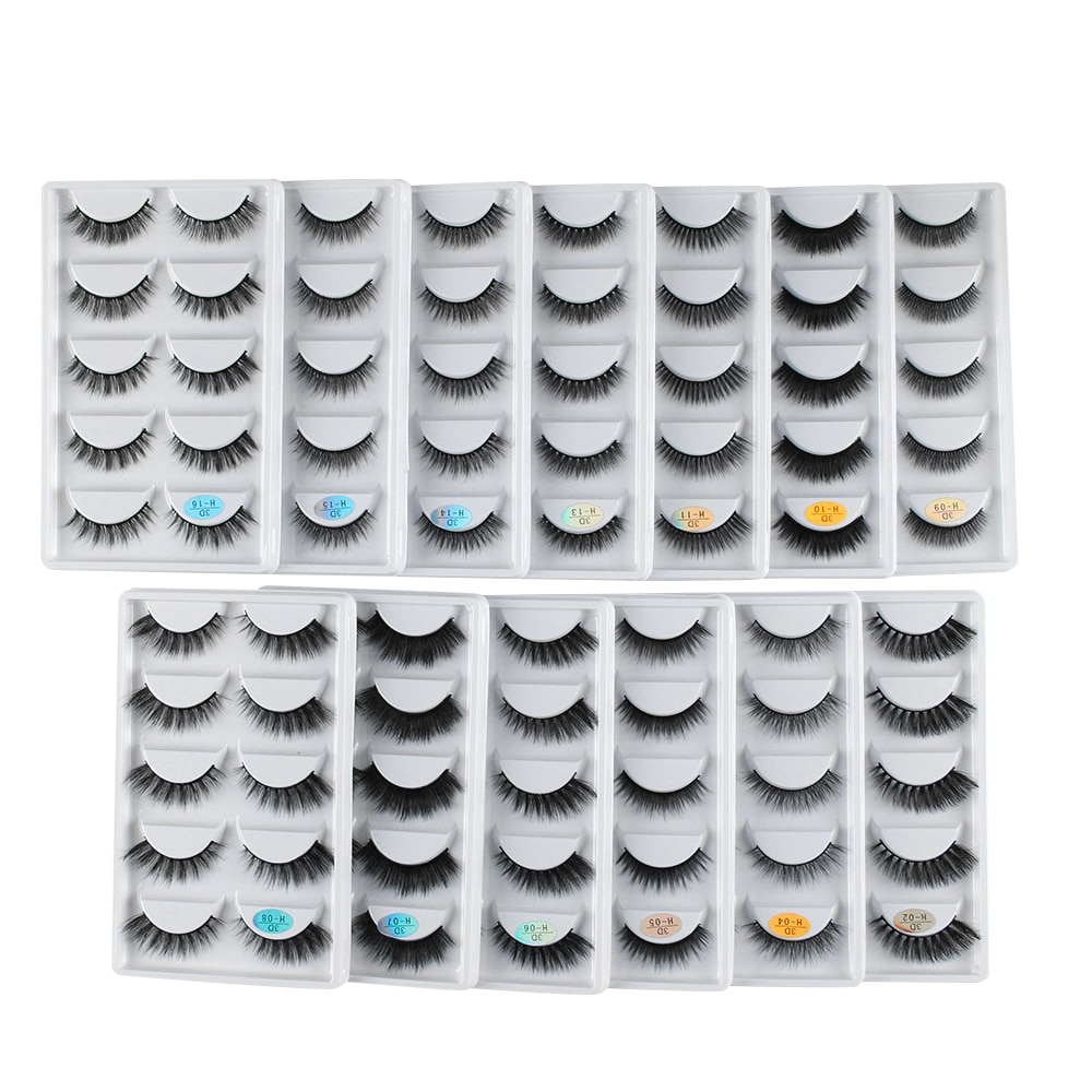 5 Pair 3D False Eyelashes