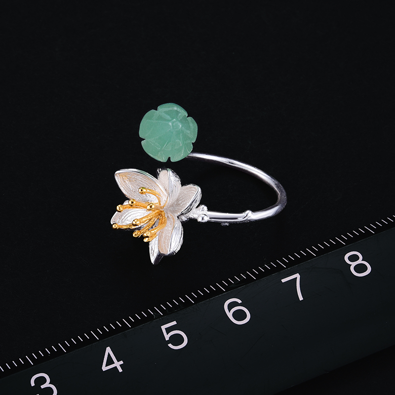 Lotus Flower Ring Jewelry