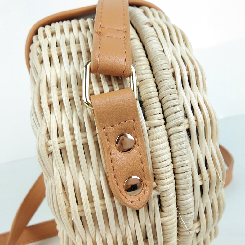 Wicker Rattan Bag Handmade Purse