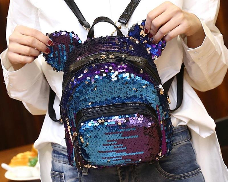 Fashion Backpack Sequins Lady Bag