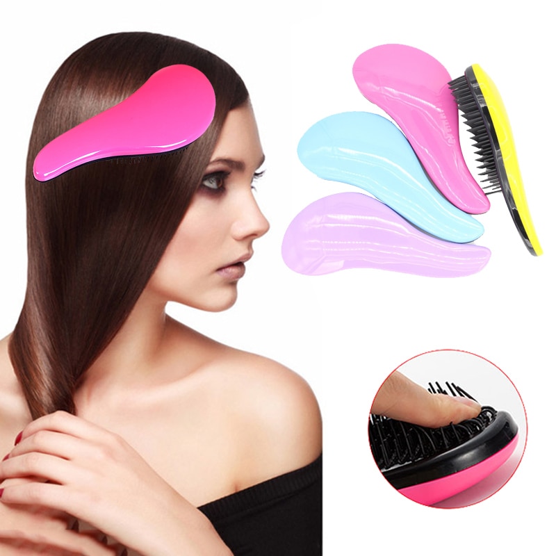 Portable Anti-static Hair Straightener Brush