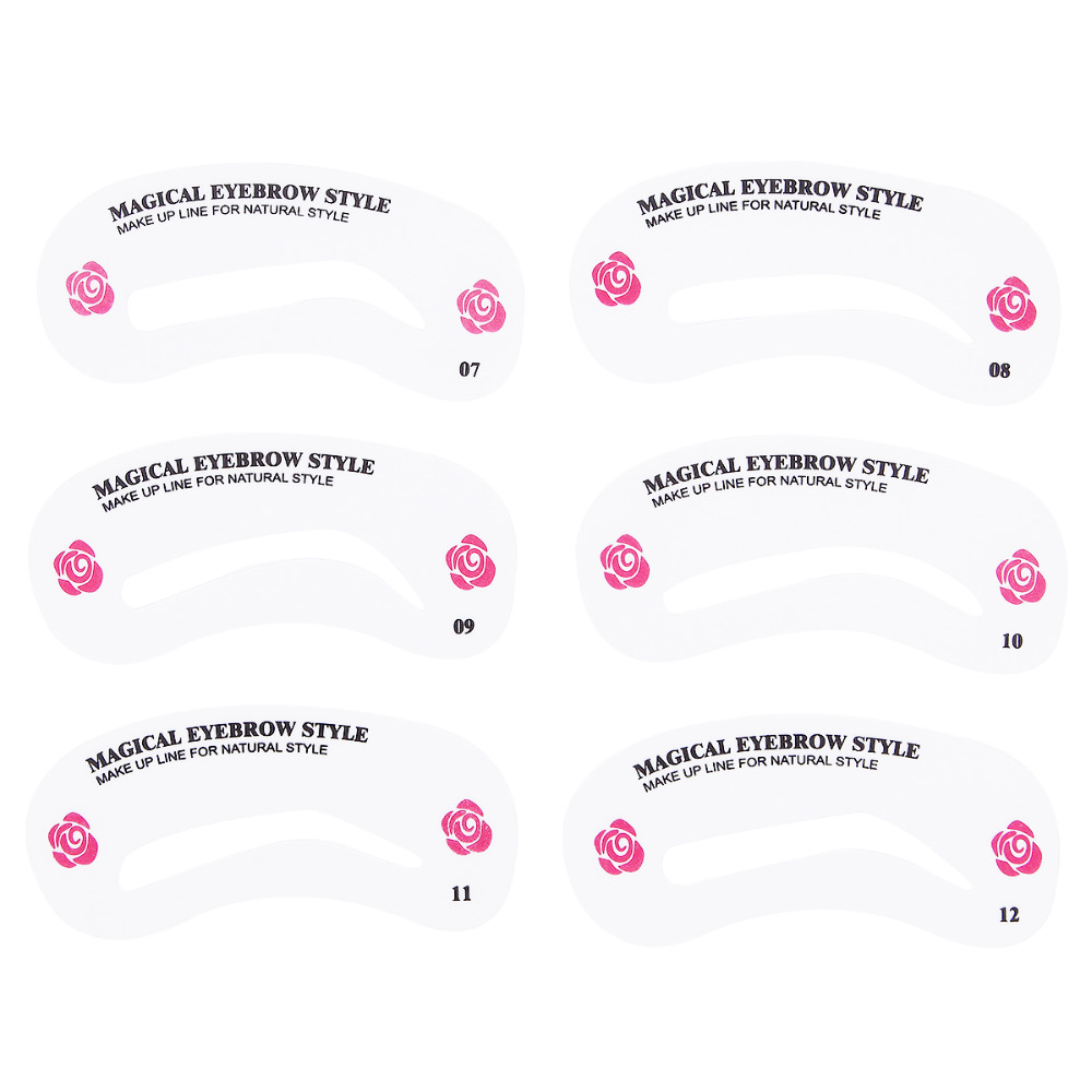 Reusable DIY Eyebrow Stencil Set (Set of 24)