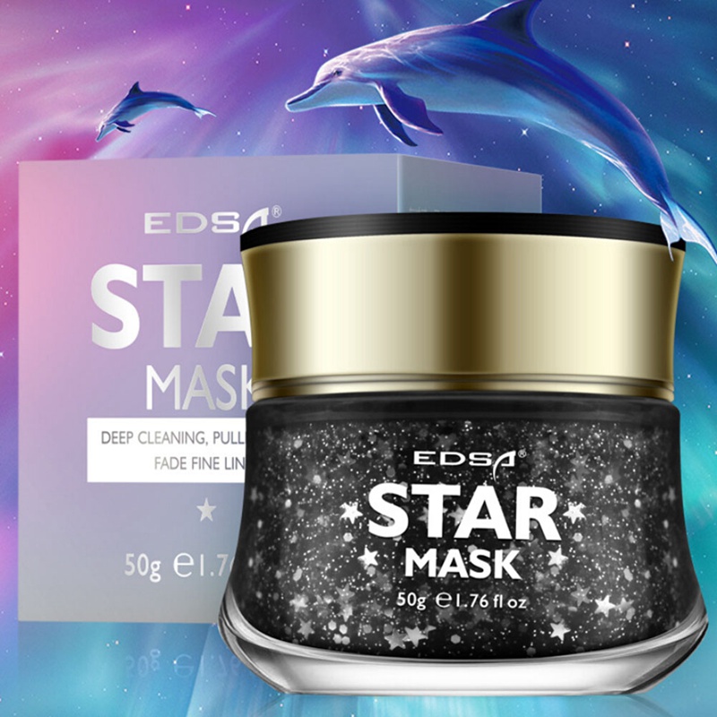 Black Star Glitter Peel-Off Face Mask