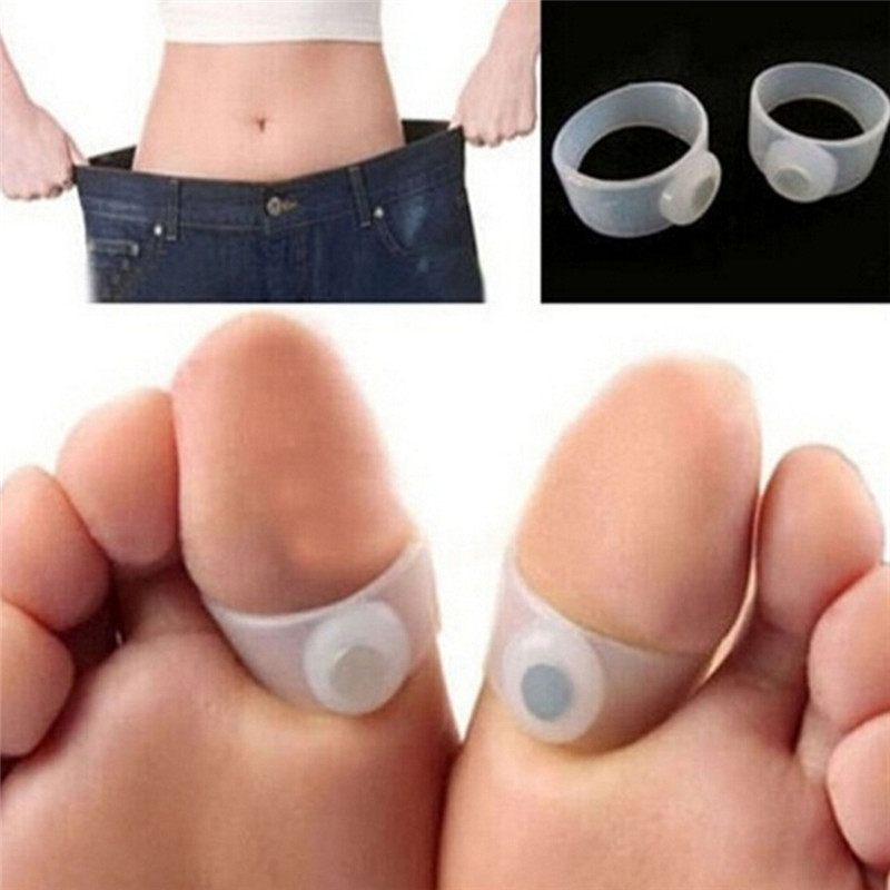 Weight Loss Silicon Toe Rings (Set of 2)