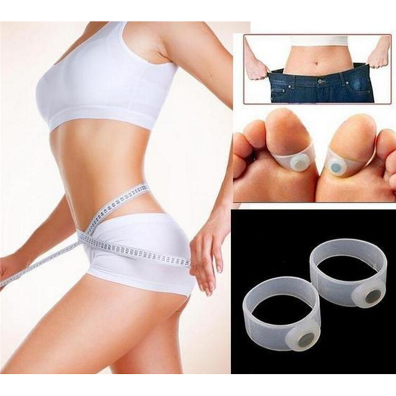 Weight Loss Silicon Toe Rings (Set of 2)