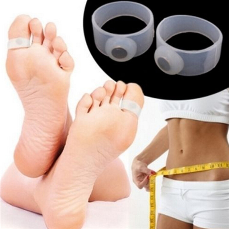 Weight Loss Silicon Toe Rings (Set of 2)