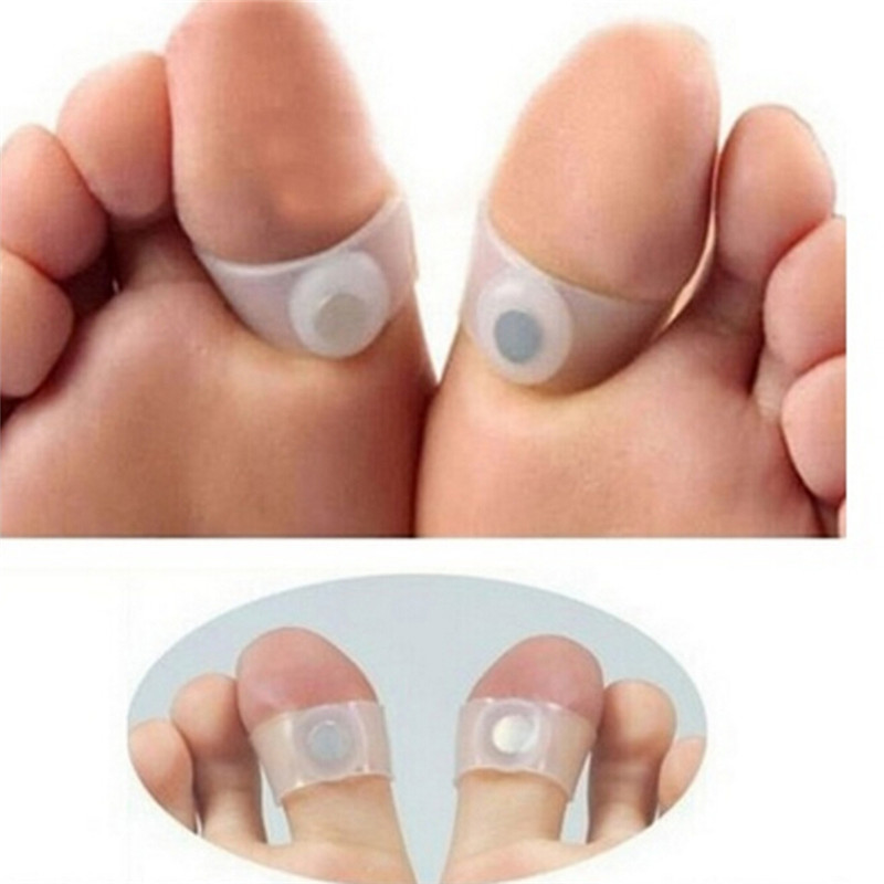 Weight Loss Silicon Toe Rings (Set of 2)