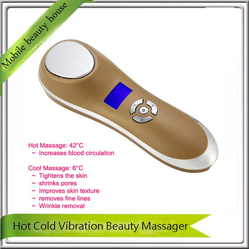 Hot And Cold Sonic Vibration Face Massage Beauty Tool