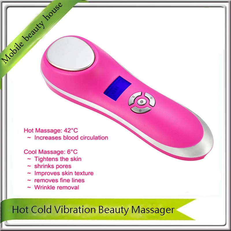 Hot And Cold Sonic Vibration Face Massage Beauty Tool