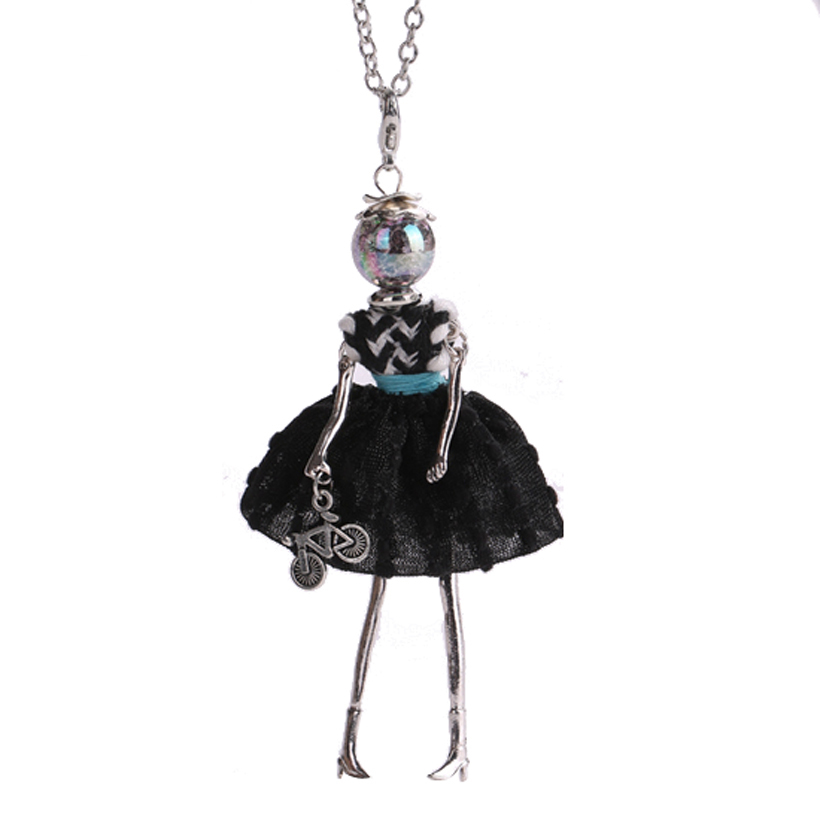 Doll Design Long Women Necklace