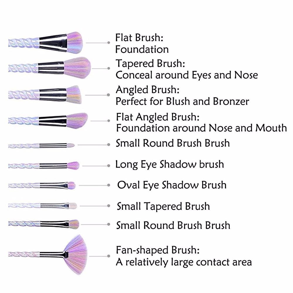 Unicorn Makeup Brushes