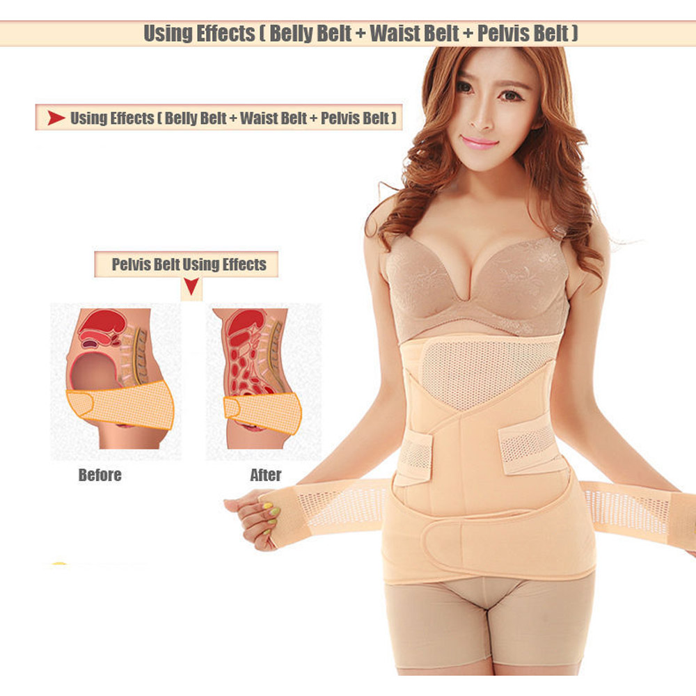 Body Shaper Girdle Waist Cincher 3 in 1