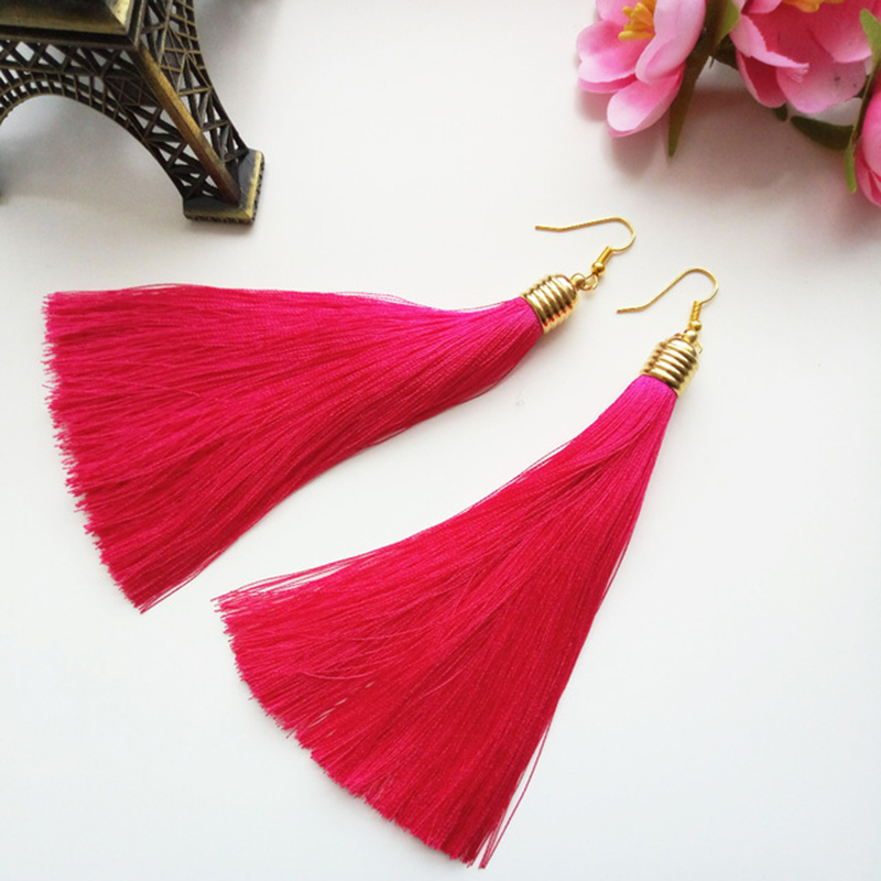 Elegant Long Tassel Earrings