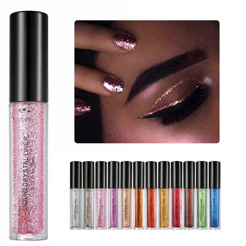 Long Lasting Waterproof Liquid Glitter Eyeliner