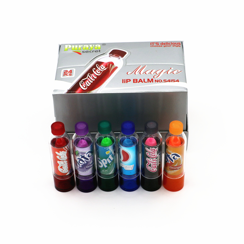 Coke Bottle Themed Color Changing Lipstick (Set of 6)