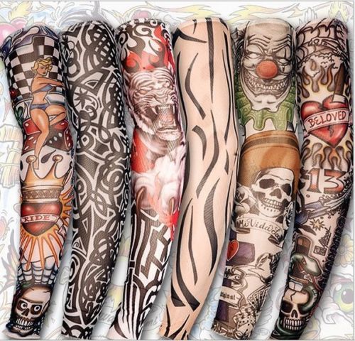 Fake Tattoo Sleeve Full Arm Cover (6-Pack)