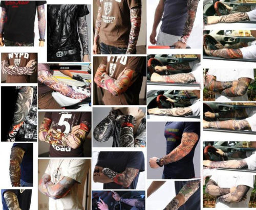 Fake Tattoo Sleeve Full Arm Cover (6-Pack)