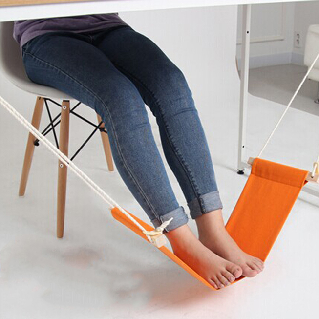 Portable Desk Table Foot Hammock