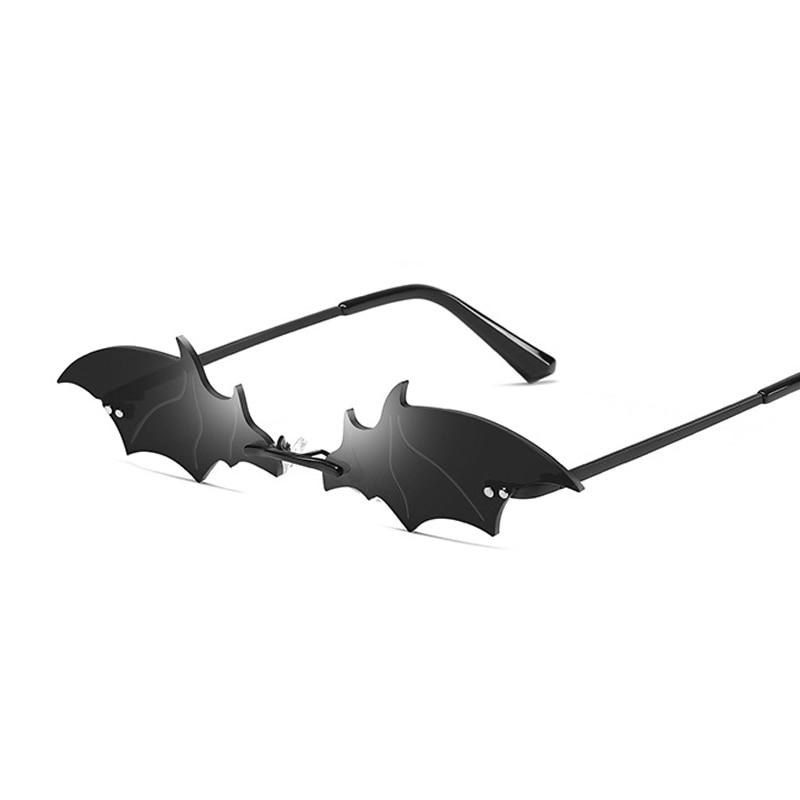 Rimless Fashion Bat Sunglasses