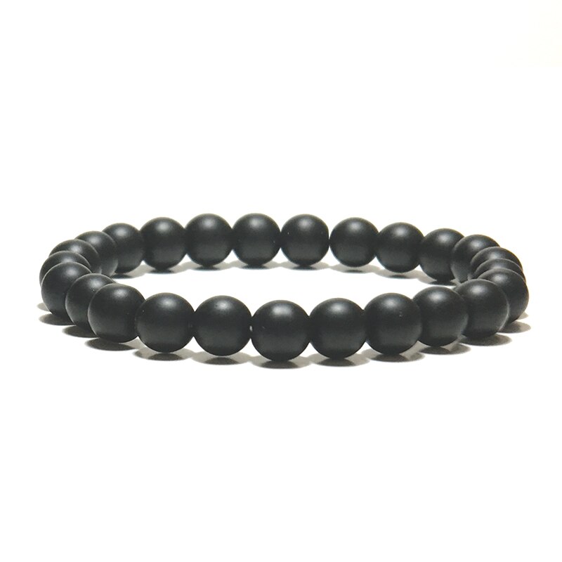 Natural Stone Mens Beaded Bracelet